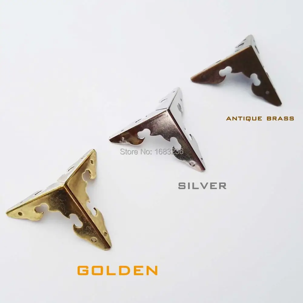 12 шт. металлические декоративные Чехлы для ювелирных изделий 30 мм 3 цвета|Угловые