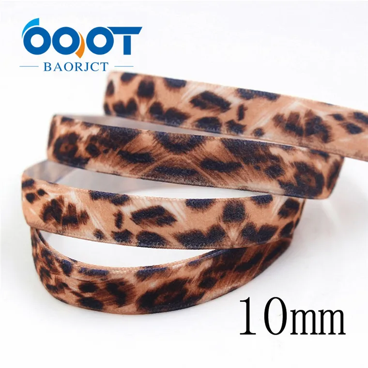 I-181109-192 OOOT BAORJCT I-181109-189 38 мм 5 ярдов с леопардовым принтом Флокирование Термотрансферная печать корсаж, Одежда DIY материалы ручной работы - Цвет: I-181109-192