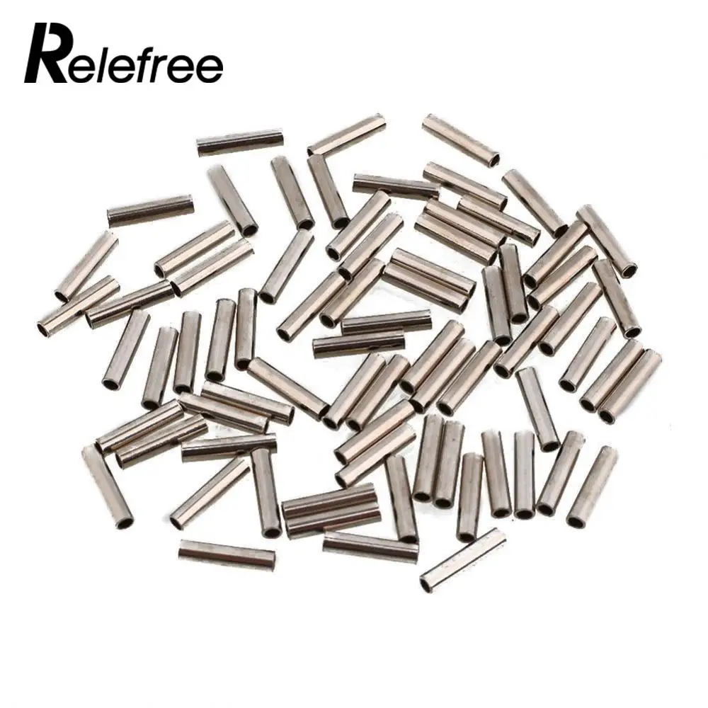 Relefree Easy Catch 100 шт. белая овальная алюминиевая рыболовная трубка проволочная труба