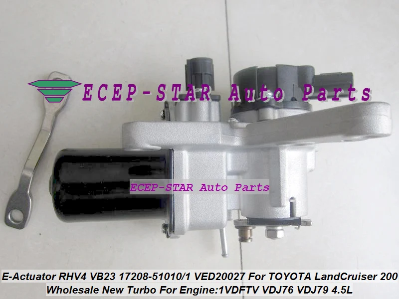 Турбо электронный привод RHV4 VB23 17208 51010 51011 VED20027 для TOYOTA Land Cruiser 200 series D 40 508F 1VD FTV