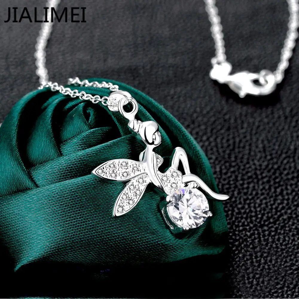 Wholesale 925 Silver fashion jewelry sterling silver necklace for women pendant free shipping N070 | Украшения и аксессуары