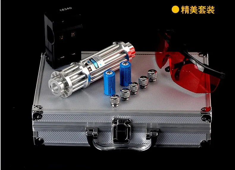 

450nm High Power military 100W 1000000m Blue Laser Pointer Flashlight Light Burn Match Candle Lit Cigarette Wicked LAZER Hunting