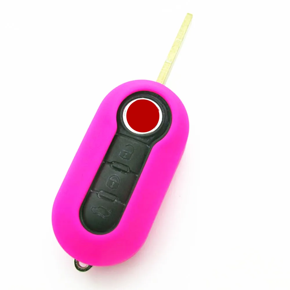 2017 Горячая продажа силиконовый для ключа автомобиля крышка подходит Fiat 500 Punto Ducato