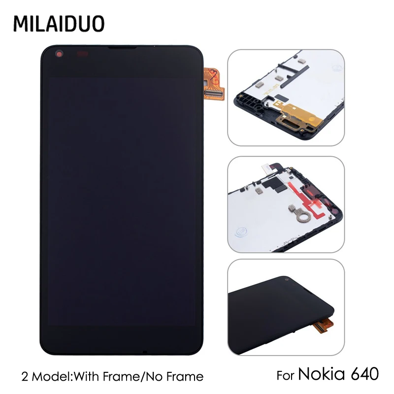 Оригинальный ЖК дисплей для Microsoft Nokia Lumia 640 RM 1072 кодирующий преобразователь