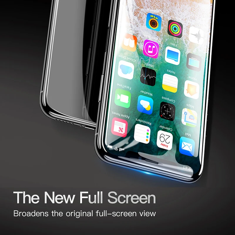 Защитное стекло для iphone 10 закаленное ipon ipone i phone 7 8 plus X Защитная пленка с полным