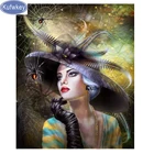 Kufwkey 5d Diy алмазная живопись полный круглый сверла 