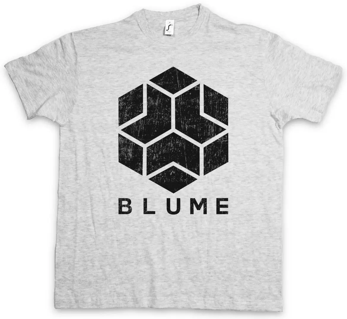 Футболка BLUME часы игра корпорация собаки логотип знак 100% хлопок короткий рукав