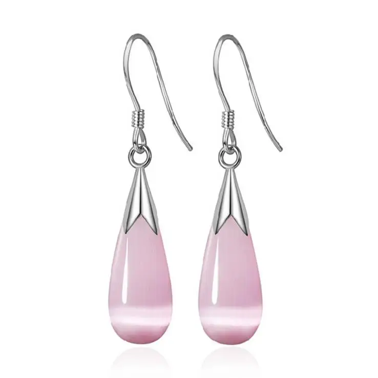 Женские серьги гвоздики из серебра 925 пробы с опалом|fashion stud earrings|stud earringsstud earrings