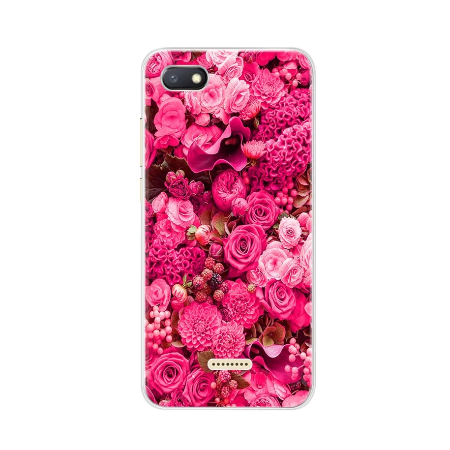 Чехол с мультяшным рисунком для Xiaomi Redmi 6A мягкий силиконовый ударопрочный чехол
