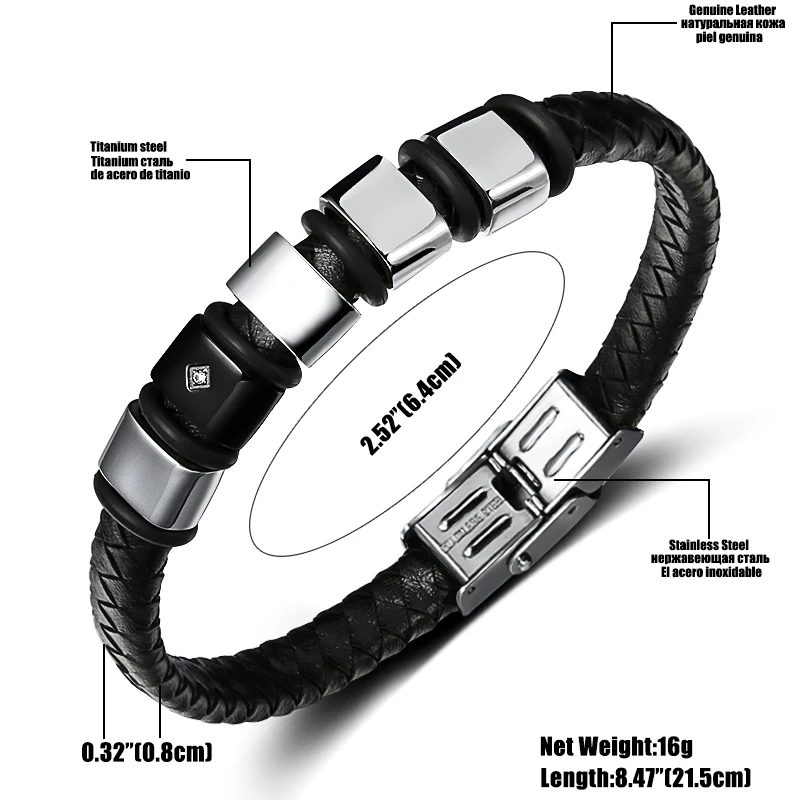 Ручной работы в стиле панк Для Мужчин's Пояса из натуральной кожи браслет