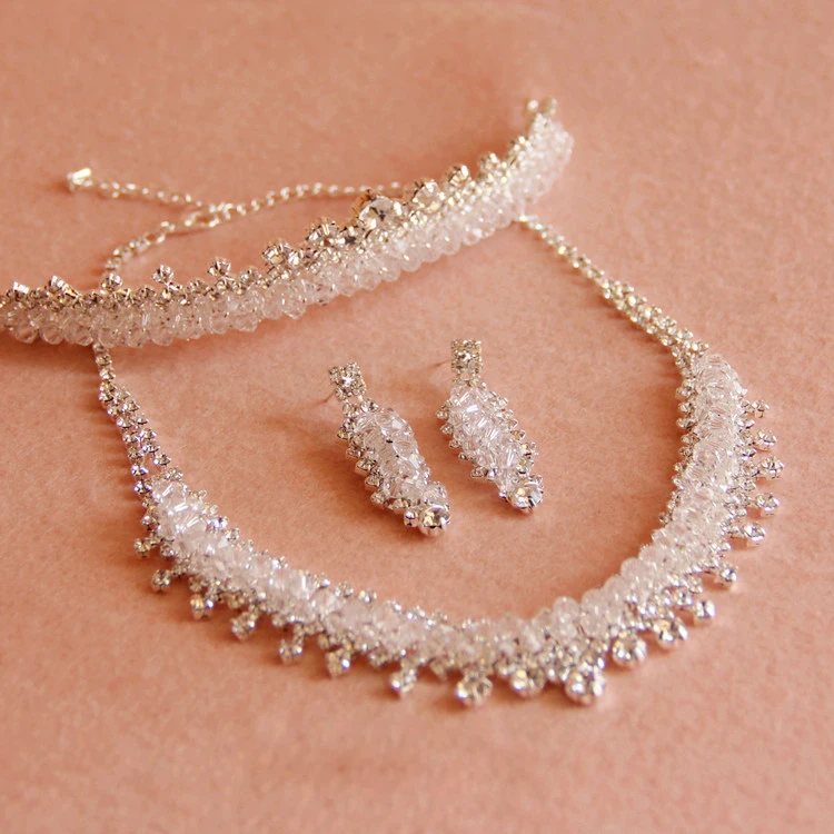 3 шт. свадебные гребни и серьги с кристаллами|wedding jewelry sets|bridal setsjewelry sets |