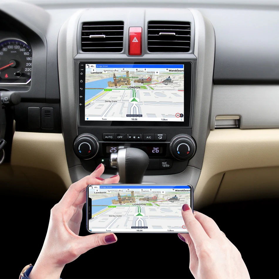Jansite " Car Android радио для Хонда сrv CR-V 2007 2008 2009 2010 2011 мультимедийный проигрыватель навигации gps 4G WI-FI ips экран