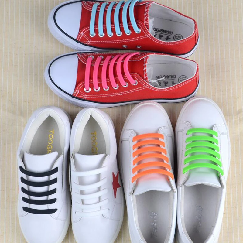 Силиконовые шнурки для обуви Mr.Niscar 50 шт./комплект|shoelace wholesale|lazy shoelaceelastic shoe laces |