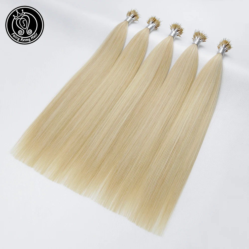 Фея Волосы Remy 0 8 г/локон 16 &quot18&quot 20 &quotРеми нано кольцо наконечник Пряди