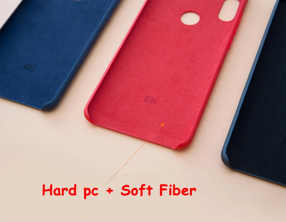 Original Xiaomi Redmi Note 5 Pro Case Shockproof Phone Back Hard pc + Soft Fiber Cover Plus |