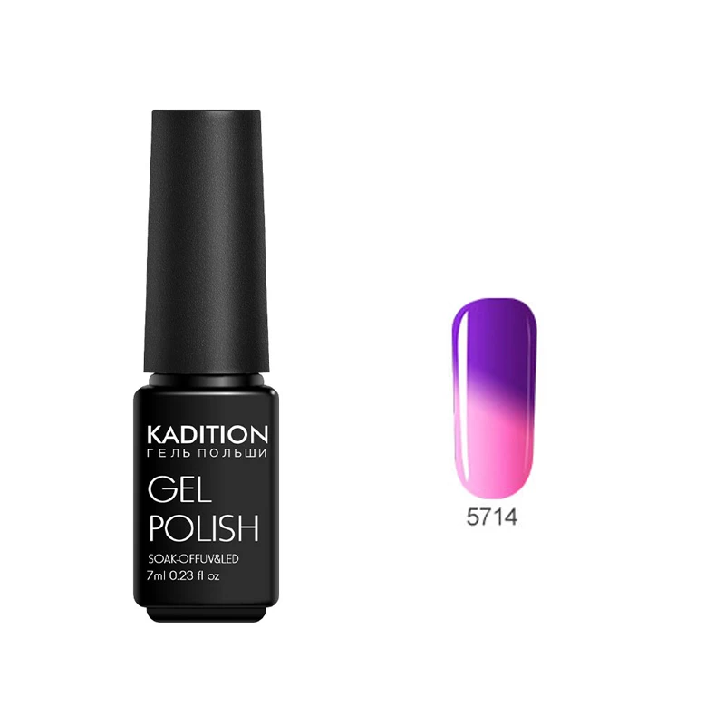 KADITION Temperature Change Top&ampBase Coat Color Gel Varnish UV Soak Off Colorful Hybrid Lacquer Chameleon Nail Polish | Красота и