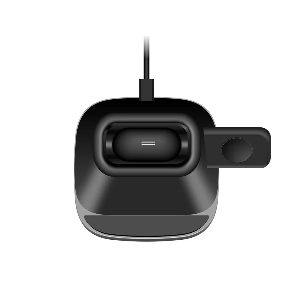 Беспроводное зарядное устройство 3 в 1 для iPhone и Apple Watch AirPods/Samsung универсальное