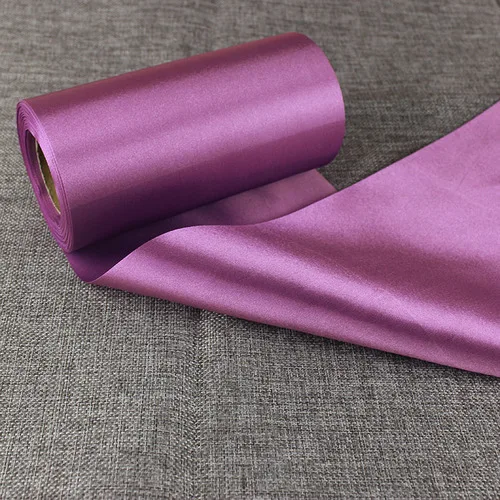 Purple 15 см 20 метров белая черная Длинная лента свадебное рождественское покрытие для стула Висячие потолочные ленты украшения свадебные принадлежности для вечеринок - Цвет: Purple