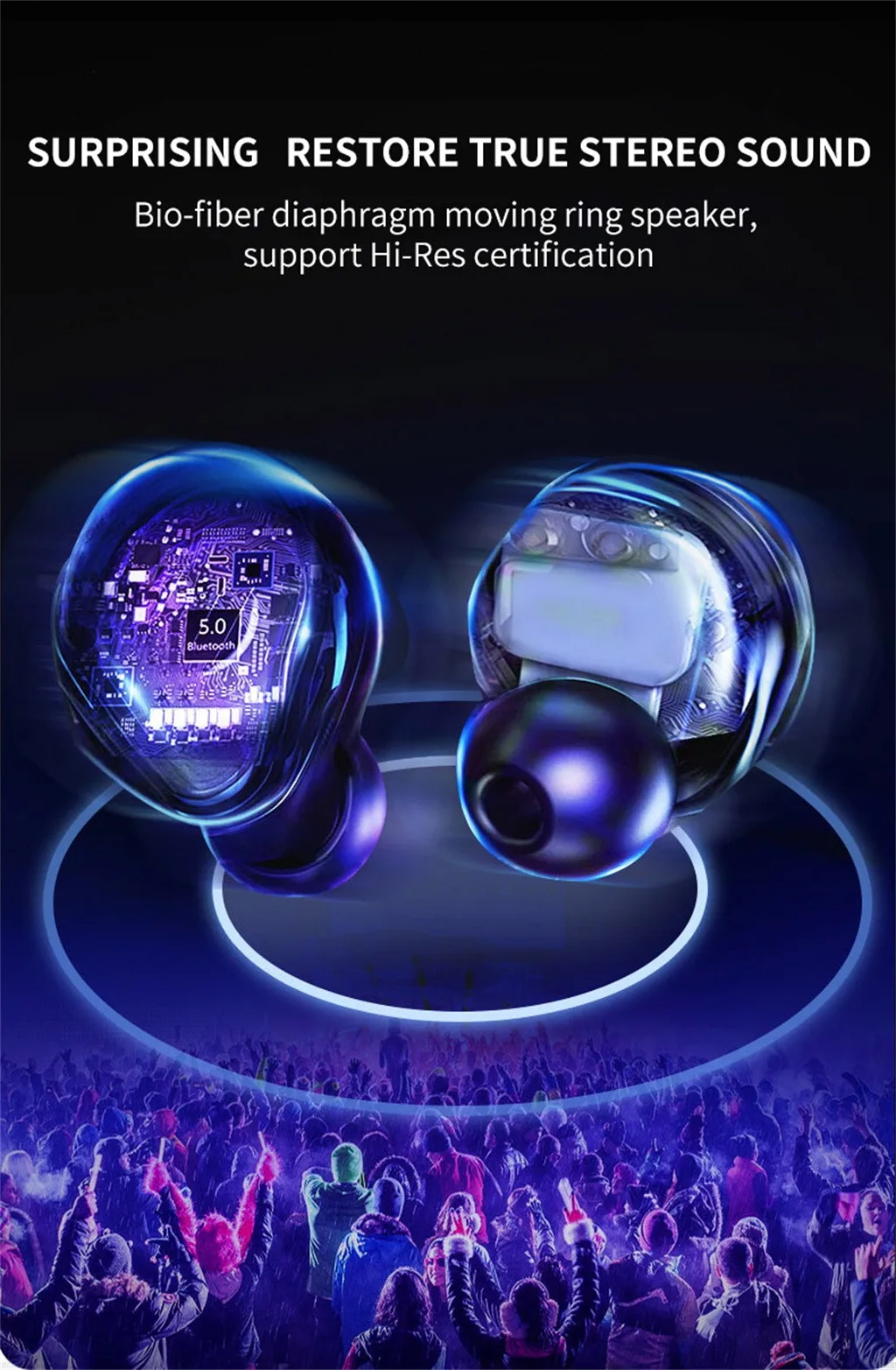 B1ty наушники вкладыши TWS Bluetooth 5 0 Беспроводной 3D стерео звук с двойной микрофон и