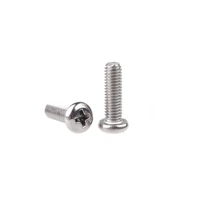 10pcslot phillips cross recessed pan head screw m5x45mm m5x50mm 304 stainless steel fasterner diy machine screw