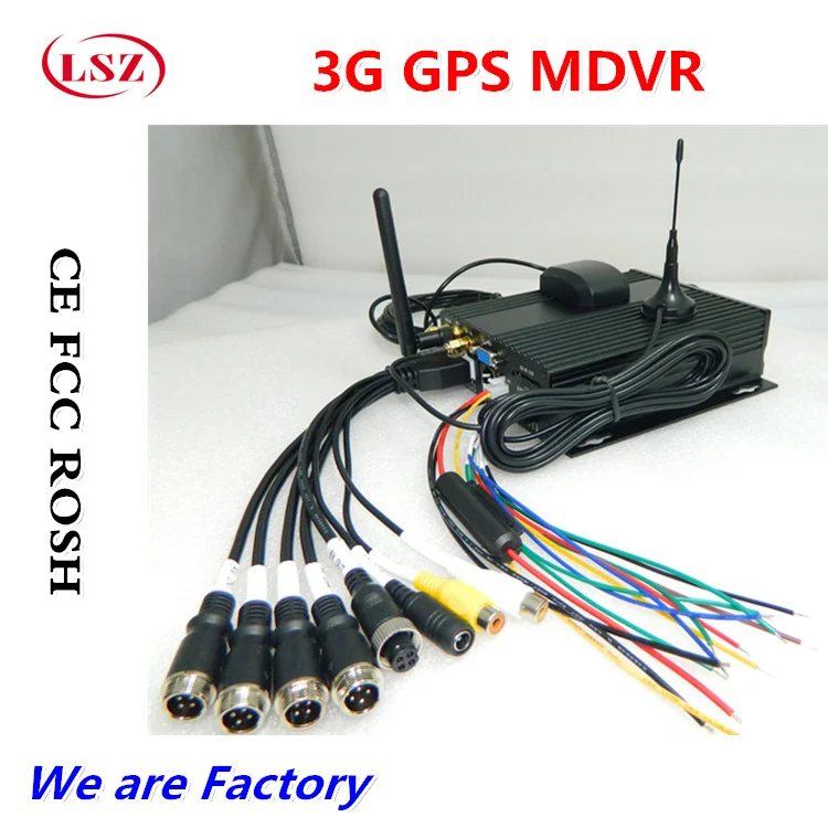 Автомобильный видеорегистратор 3G GPS AHD две sim-карты sd 4 канала | Безопасность и
