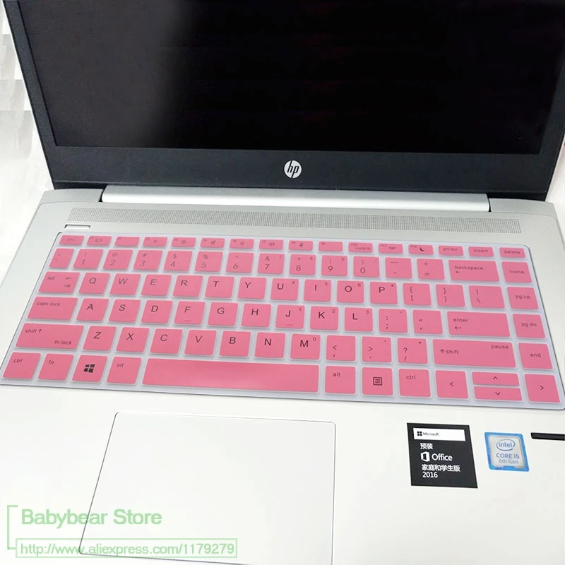 pink Для hp ProBook x360 440 G1 1" /440 G5 14"/G6 1" /445 G6 14"/640 G4 1" h чехол для клавиатуры ноутбука Защитная крышка - Цвет: pink