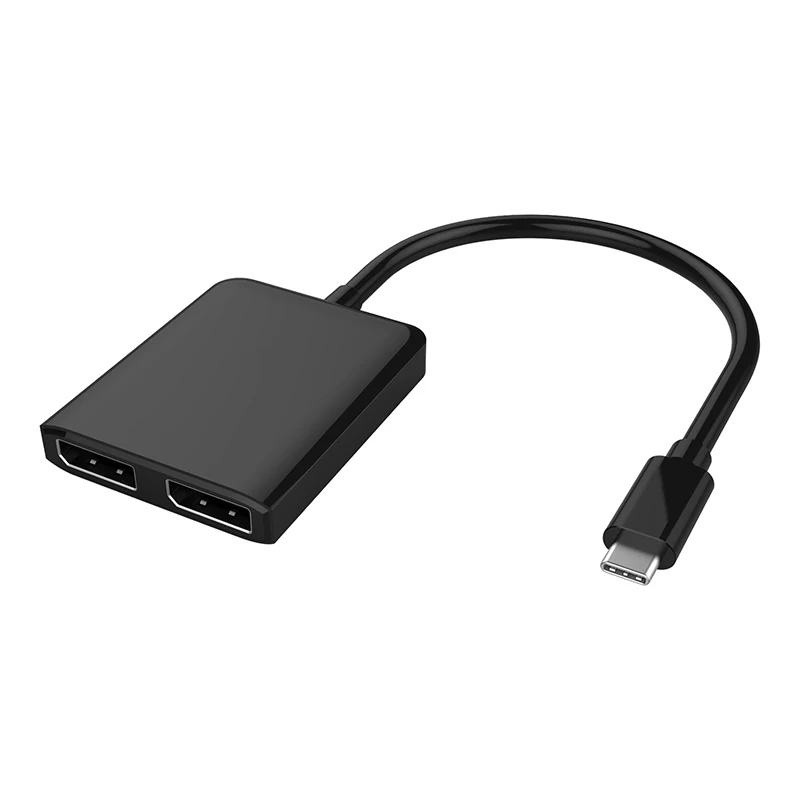 Адаптер Amkle USB C HUB 3 1 к DP Displayport переходник типа Male Dual Female 4K 30 Гц видеоконвертер для
