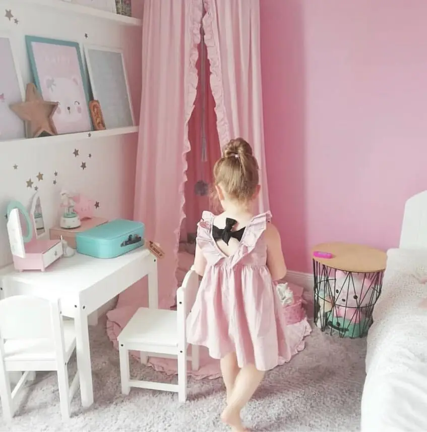 Ins детская Кружевная Сетка с оборками для кроватки Детская сетка от комаров