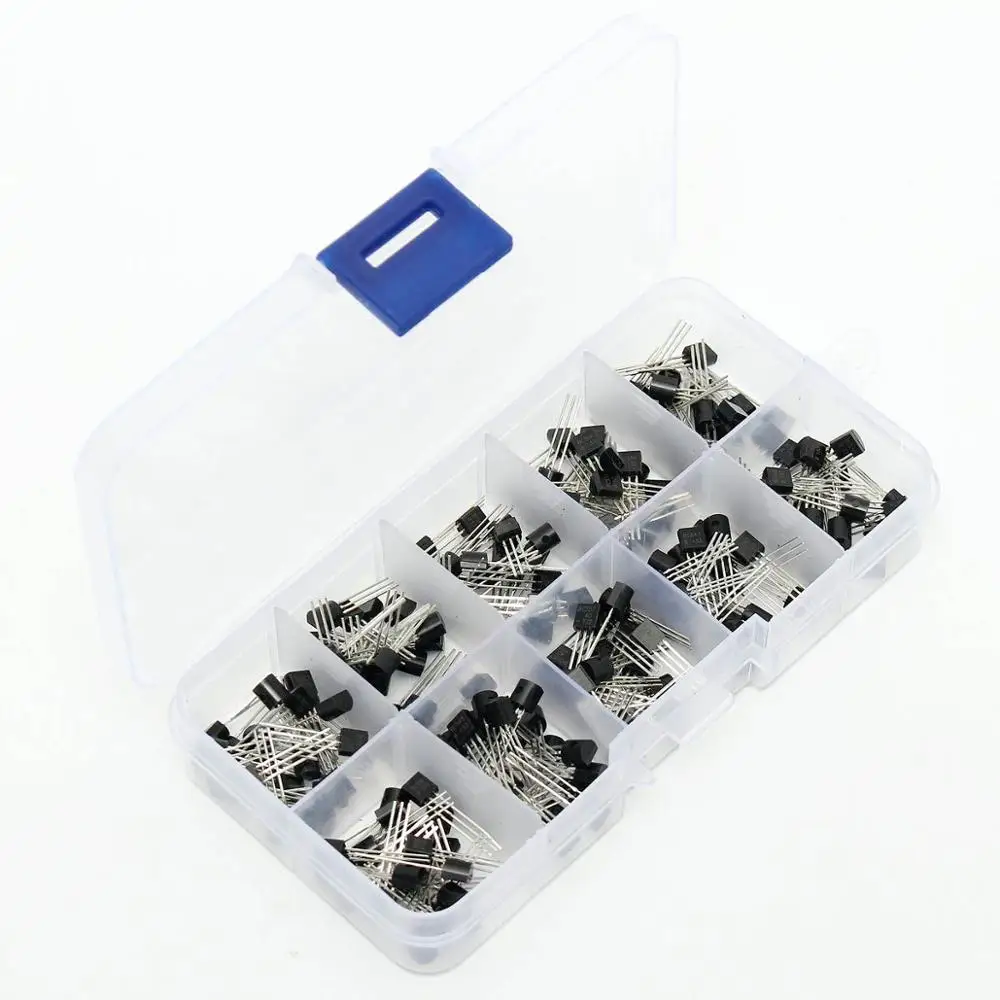 TO 92 коробка транзисторов Pack kit 10 Значение 200 Pcs транзистор BC337 BC327 2N2222 2N2907 2N3904 2N3906 S8050
