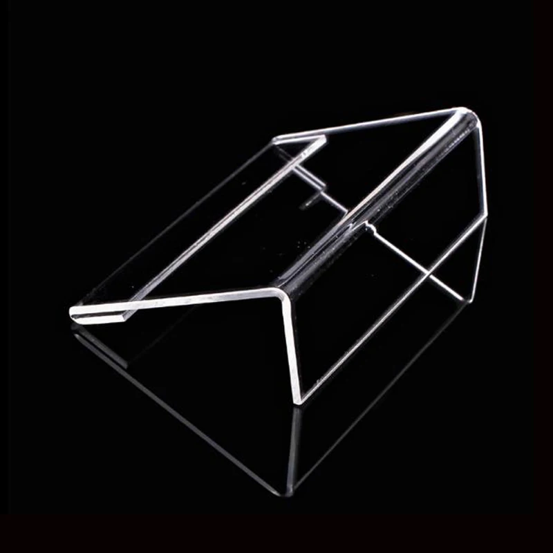 

Mini Creative 10pcs Transparent 6X9cm L Shape Acrylic Table Tag School Office Stationery Desk Holder Show Card Holder Sign Label