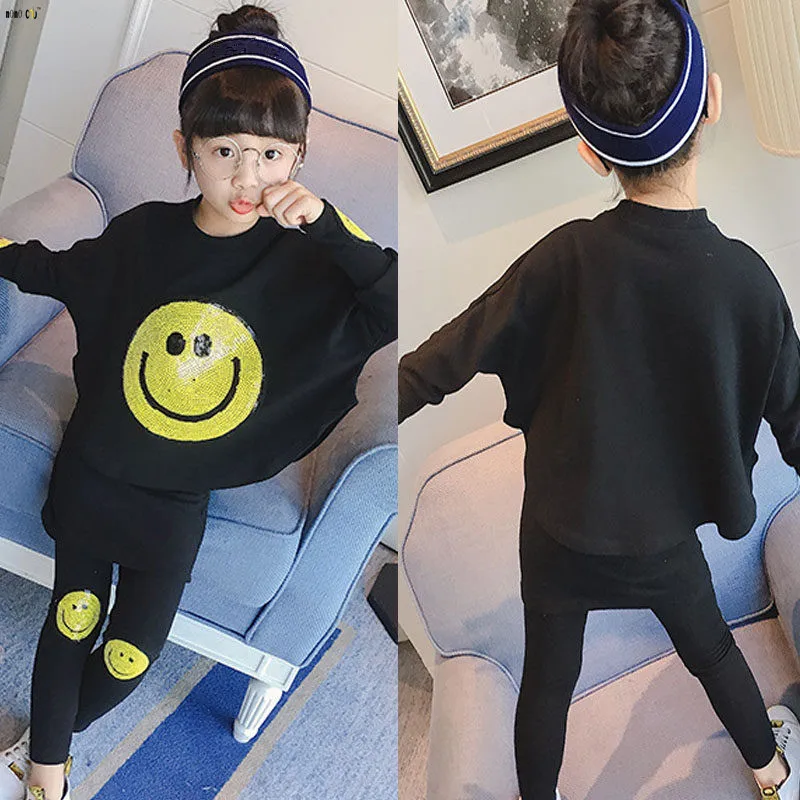 Школьная одежда для девочек спортивный костюм комплект из 2 предметов: Топ и