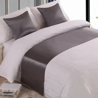 rayuan silk and satin blanket bedspread silk fabrics bed runner bedding bed cover towel home hotel decorations