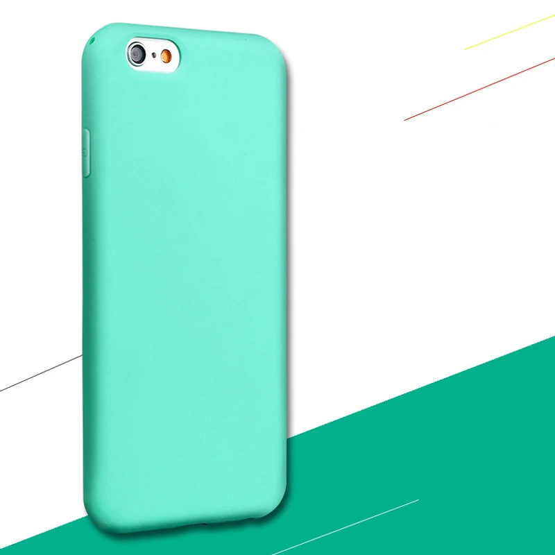 ITEUU 6 6S Plus яркий матовый чехол из ТПУ для Apple iphone чехлы силиконовый гелевый мягкий