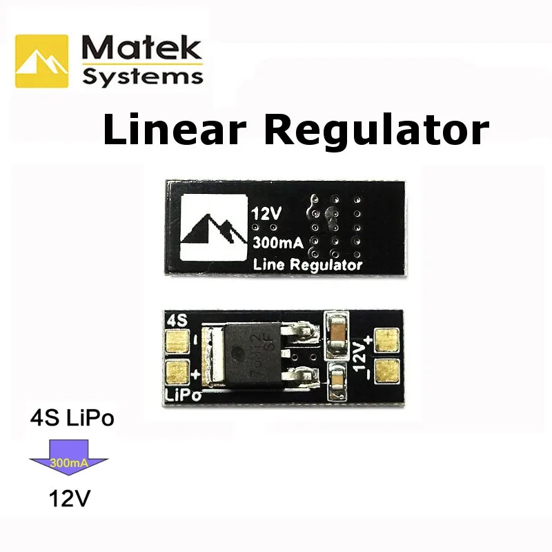 Matek 4S Lipo до 12 В линейный регулятор напряжения регулировать модуль для FPV камеры