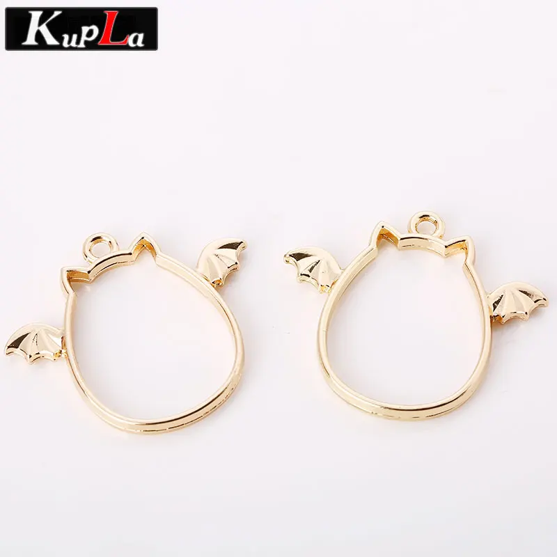 Kupla металлическая Камея милые крылья кошки амулеты модные трендовые DIY