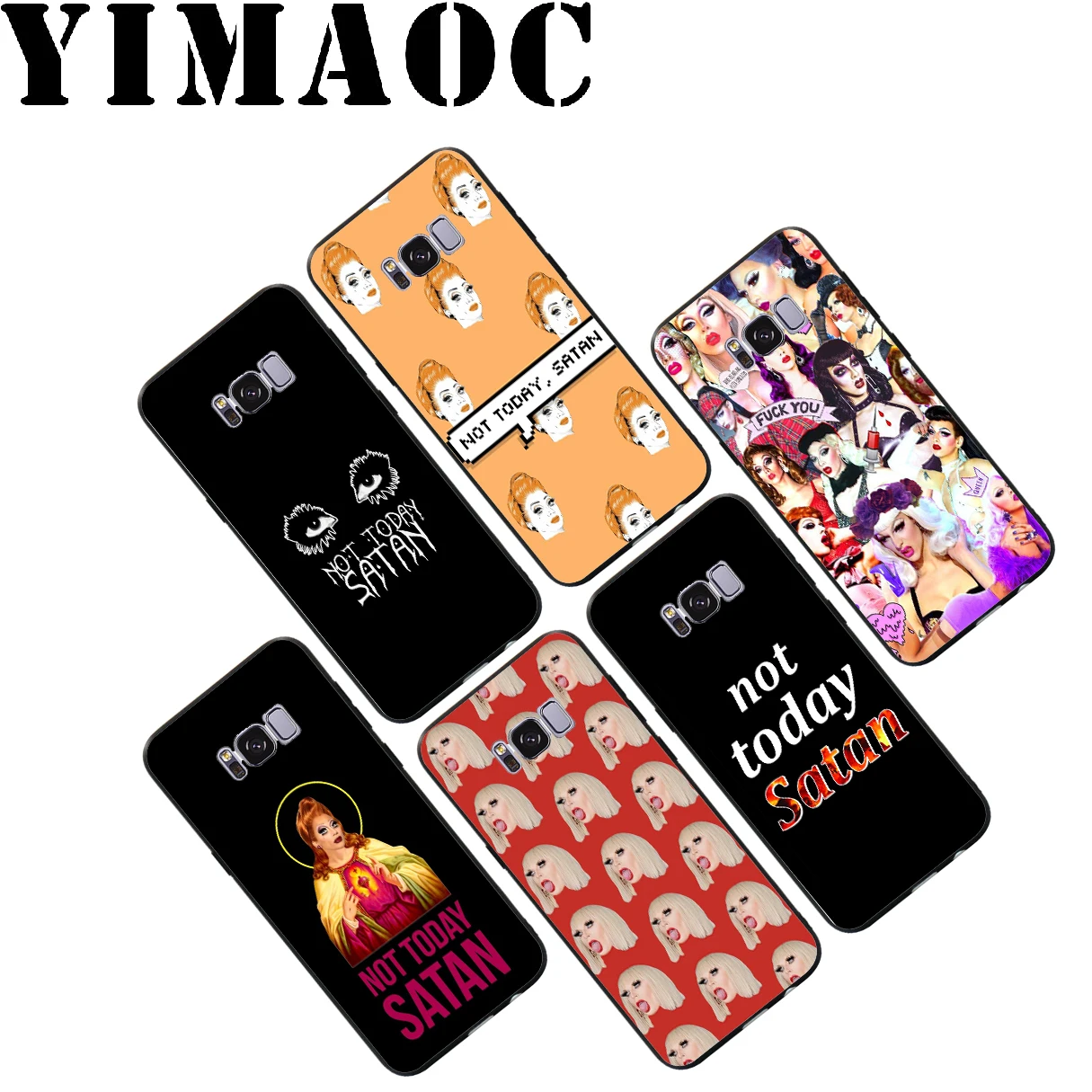 Мягкий чехол YIMAOC Not Today satan для Samsung Galaxy S10 S10e S9 S8 A6 Plus S7 S6 Edge A7 A5 A3 J6 Note 9 8 |