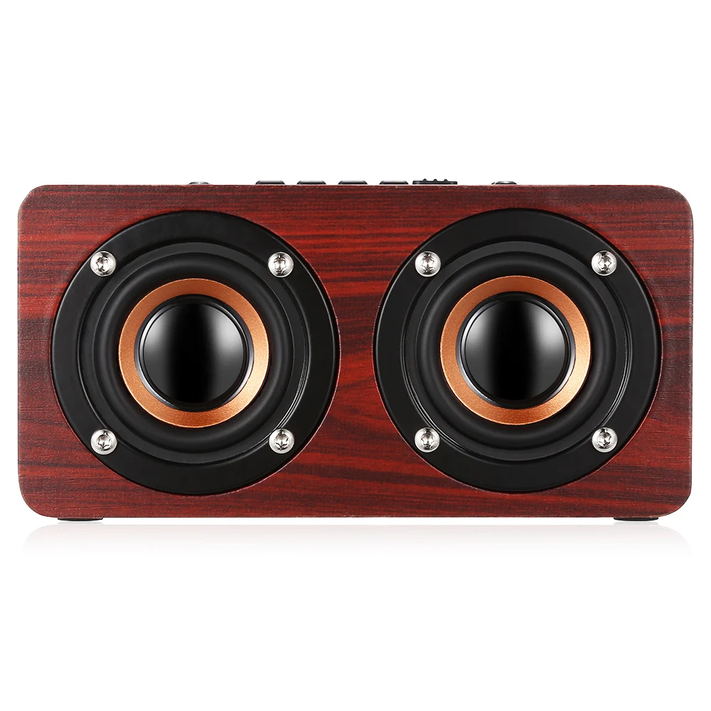 W5 Bluetooth динамик портативный беспроводной плеер деревянный дизайн HiFi аудио Suppor TF