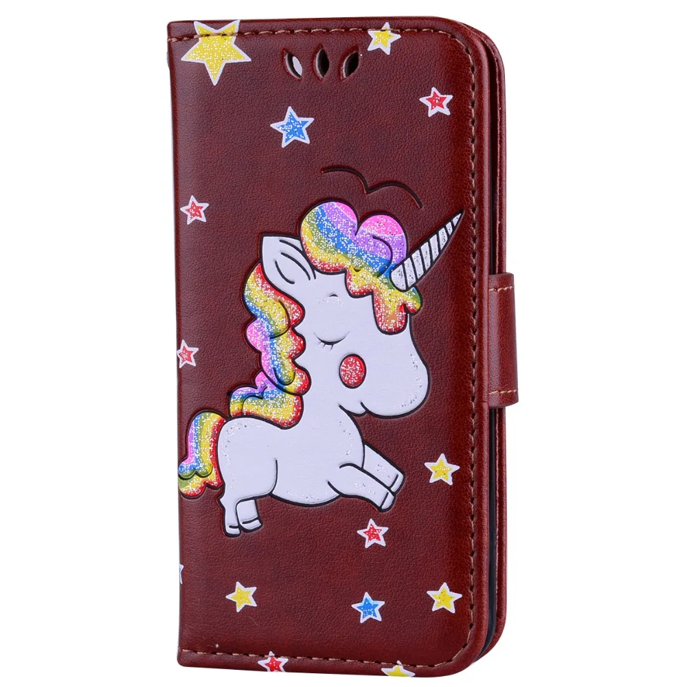 Милый Радужный чехол с единорогом для Coque Apple iPod Touch 5 кожаный бумажник откидной