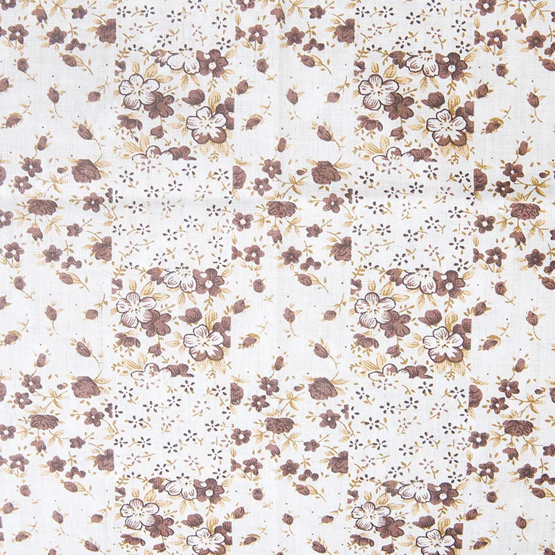 Ткань для шитья пэчворк 7 шт. ассорти коричневое Хлопковое одеяло ткань плотная в