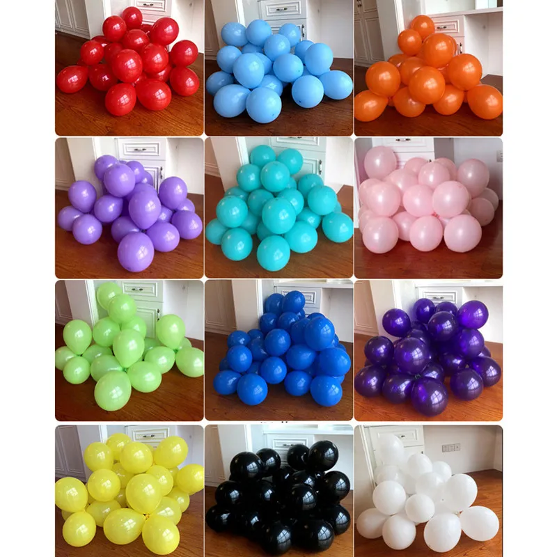 10pcs 12 inch Big Clear Balloon Latex Balloons Wedding Decoration Inflatable Helium Air Balls Toys Happy Birthday Party |