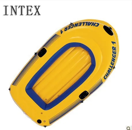 Подлинный каяк INTEX68365 на 1 человек Надувная гребная лодка для рыбалки утолщенная