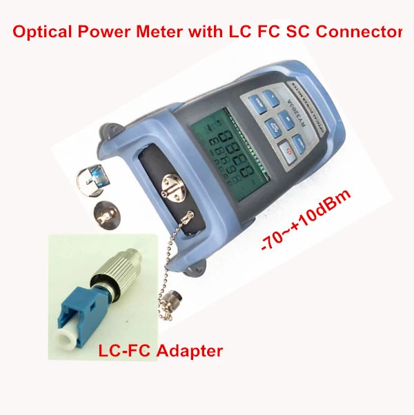 

Fiber Optic Tool -70~+10dBm Optical Power Meter with LC FC SC Connector