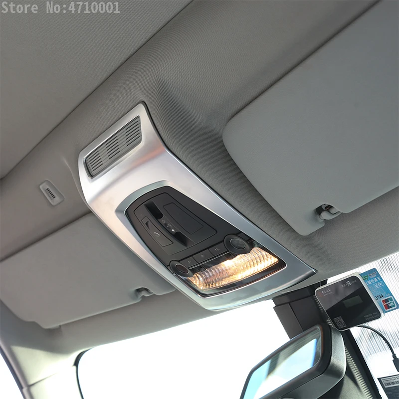 АБС Пластик Хром Интерьер автомобиля крыши спереди чтение светильник Рама