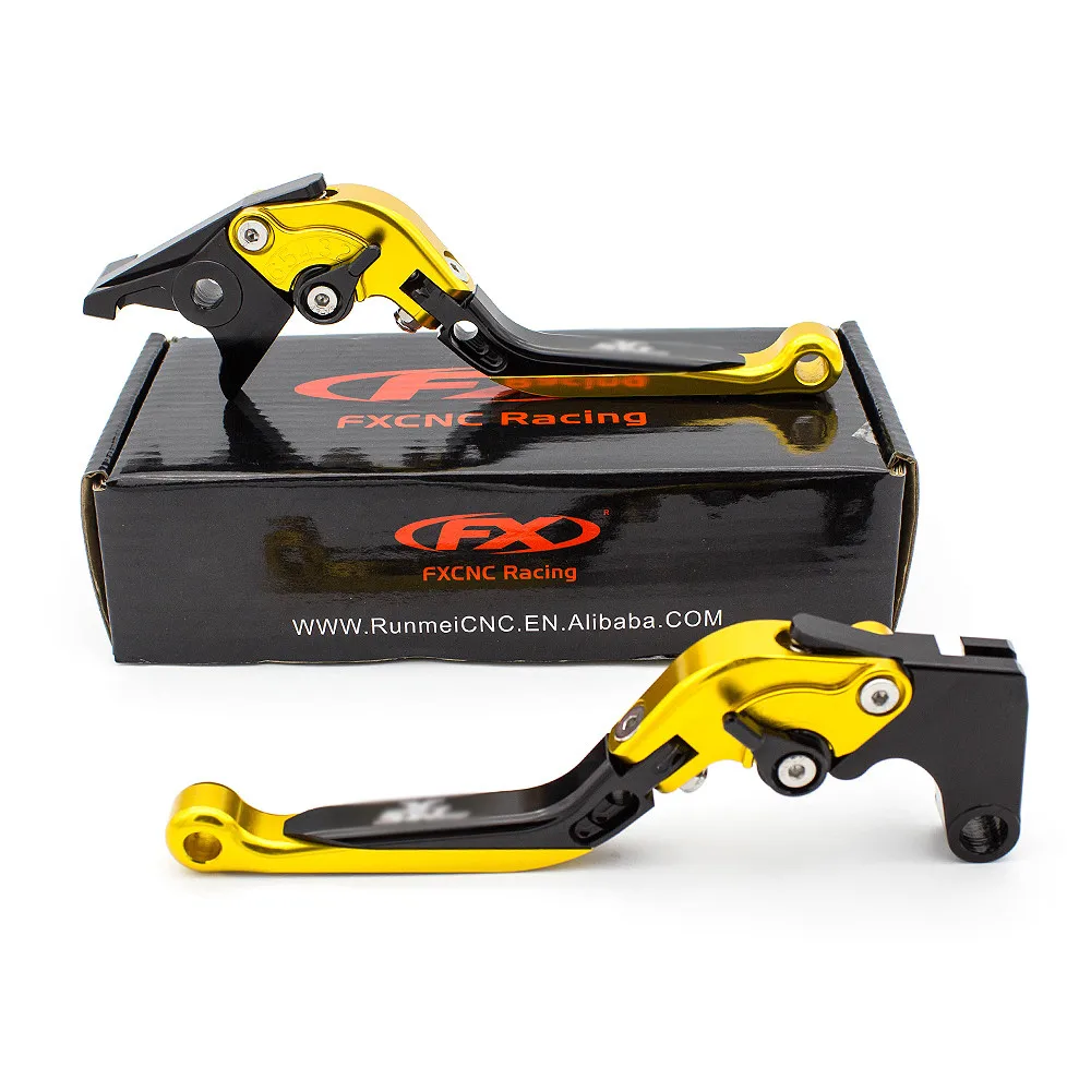 Gold Lever Логотип MSX125 для Honda Grom MSX125 MSX 125- CNC складной выдвижной тормозной рычаг сцепления для мотоцикла+ рукоятки - Цвет: Gold Lever