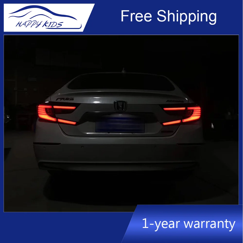 2018 2019 год светодиодный Задние огни для Honda Accord X 10th автомобиля задний фонарь
