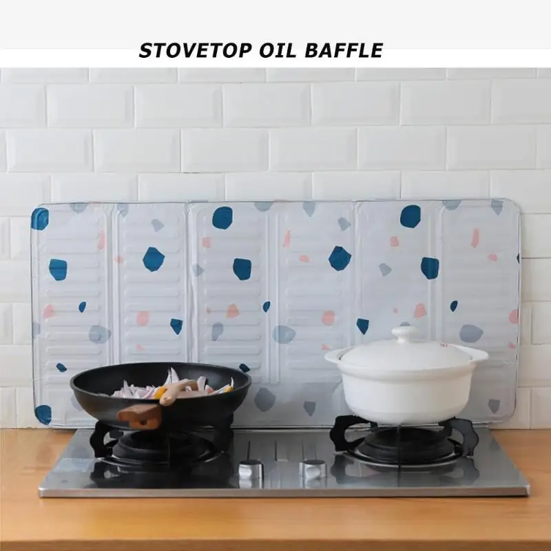 Kitchen Oil Splash Scald Proof Board Screen Frying Pan Protection Cover Stove Anti Shield Guard Divider Baffle Tools Accessories
