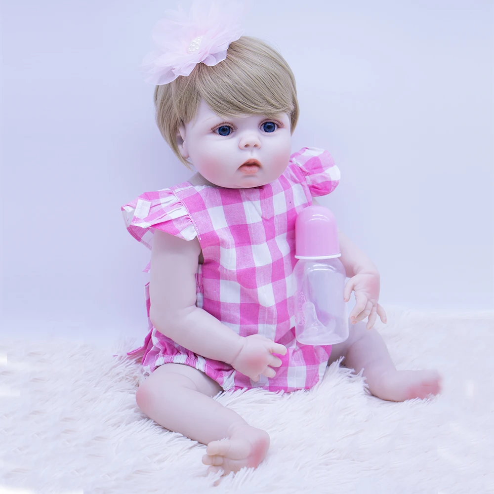 Кукла reborn Игрушки для девочек подарок силиконовый корпус Винил babies bebe real alive bonecas