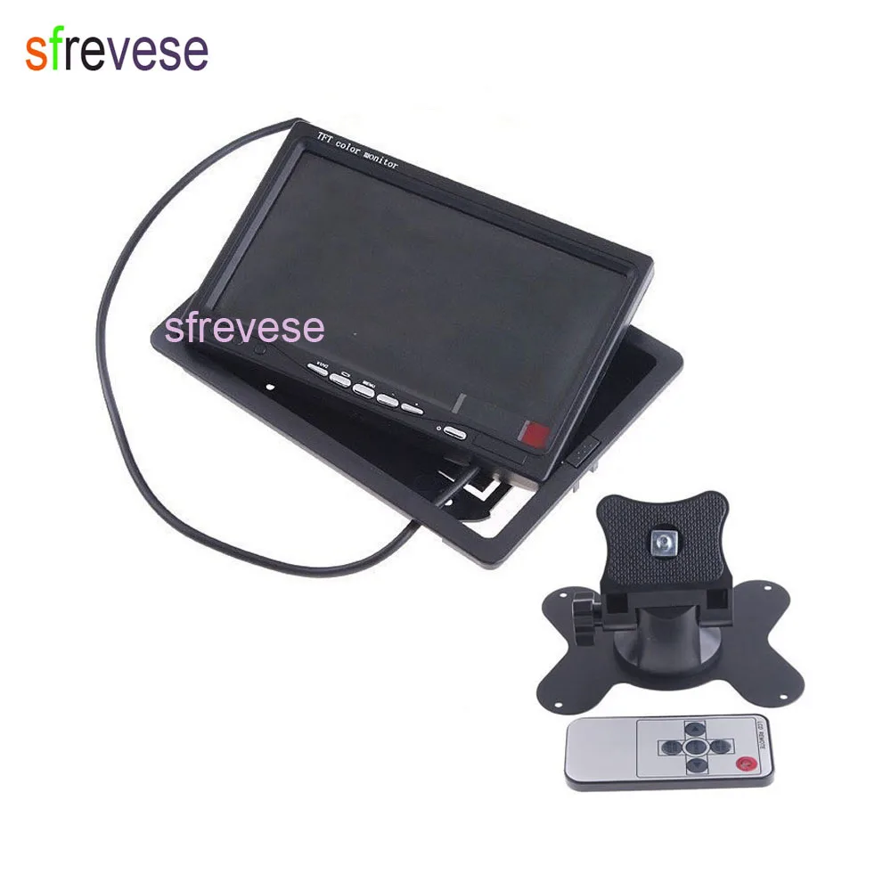 9&quot LCD Monitor Rear View Kit + 2x 18 LED IR Reversing Parking Backup Camera White for Bus Truck Motorhome | Автомобили и