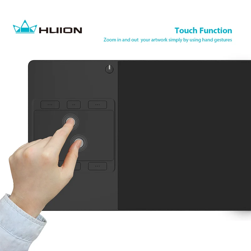 Huion INSPIROY G10T беспроводной цифровой планшет графический планшет ручка и пальчиковая сенсорная панель с 6 Экспресс-клавишами и перчаткой