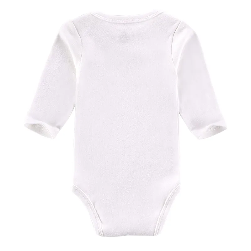 3 PCS tender Babies Boy Girl Brand Clothing Set 100% Cotton White Plain Underwear Long Sleeves Newborn baby bodysuit | Детская одежда и